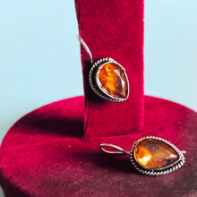 Banjara Danglers with Orange Stones