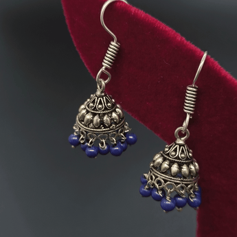 Banjara Jhumki with Blue Beads