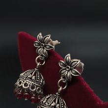 Banjara Jhumki with Studs and Red Beads