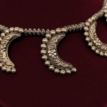 Banjara Necklace with Seven Half Moon Pendants