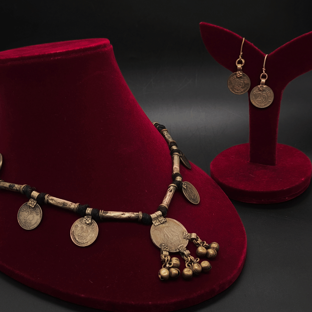 Banjara Coin Necklace with Earrings