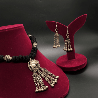 Banjara Necklace with Kutchi pendant and Earrings