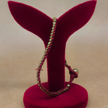 Dokra Square Beads Anklet