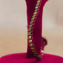 Dokra Square Beads Anklet
