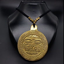 Dokra Short Necklace with Round Pendant and Earrings