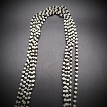 Black Jade 5 layered Necklace Pearl Metal Beads