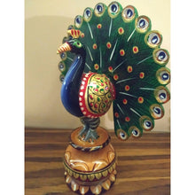Wooden Peacock