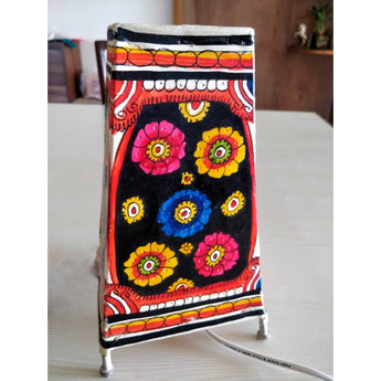 Leather Lamp Shade - Flowers