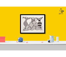 Tribes India Gond Modern Art Painting